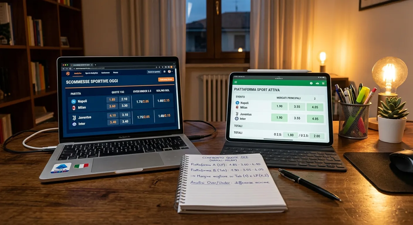 Confronto quote cricket tra diversi bookmaker su schermi