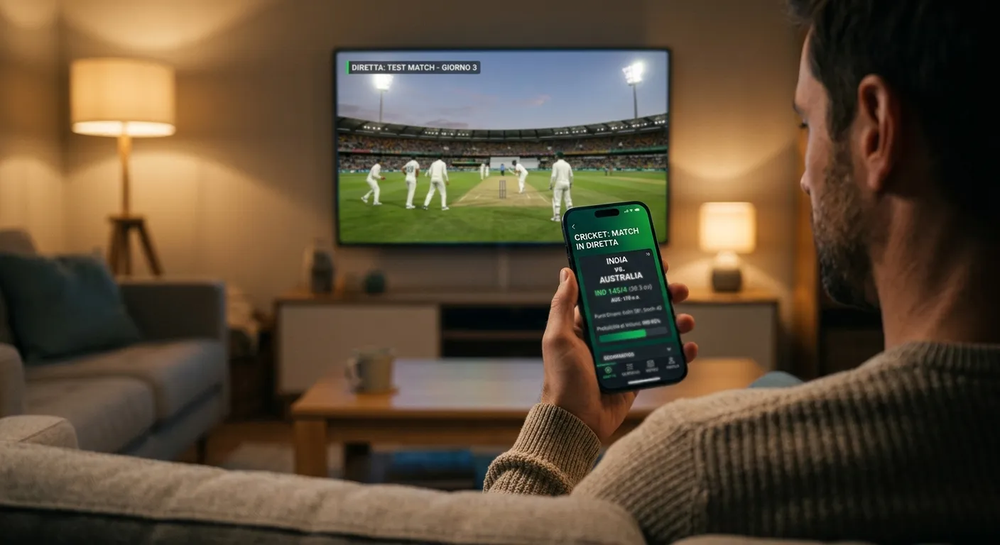 Scommesse cricket da smartphone con piattaforma mobile
